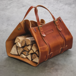 Mountain Tour Pull Up Leather Log Carrier