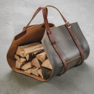 Bushcraft Tools Pull Up Leather Log Carrier