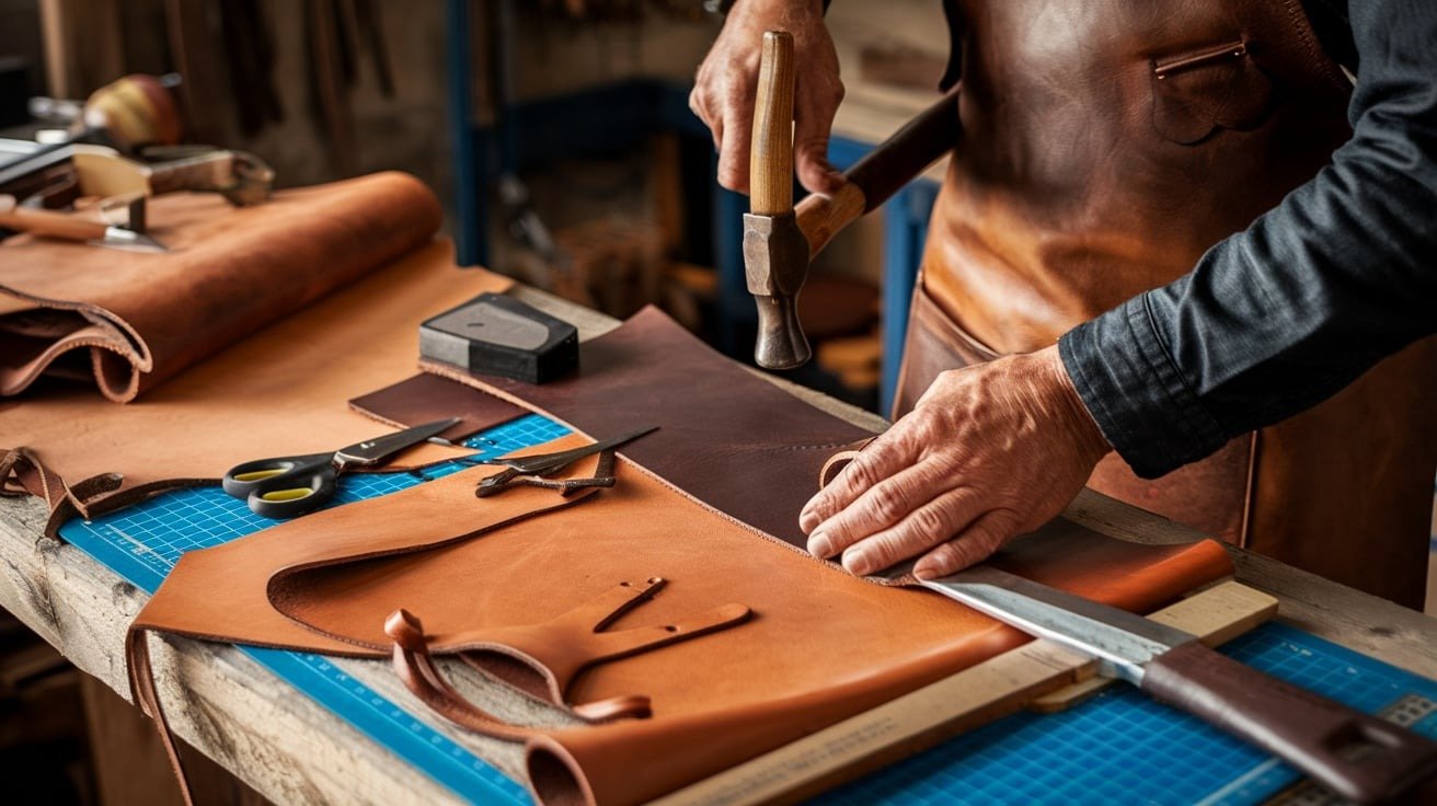 how to make a leather blacksmith apron