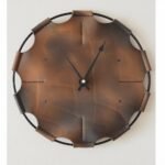 Retro Accent Heritage Leather Wall Clock