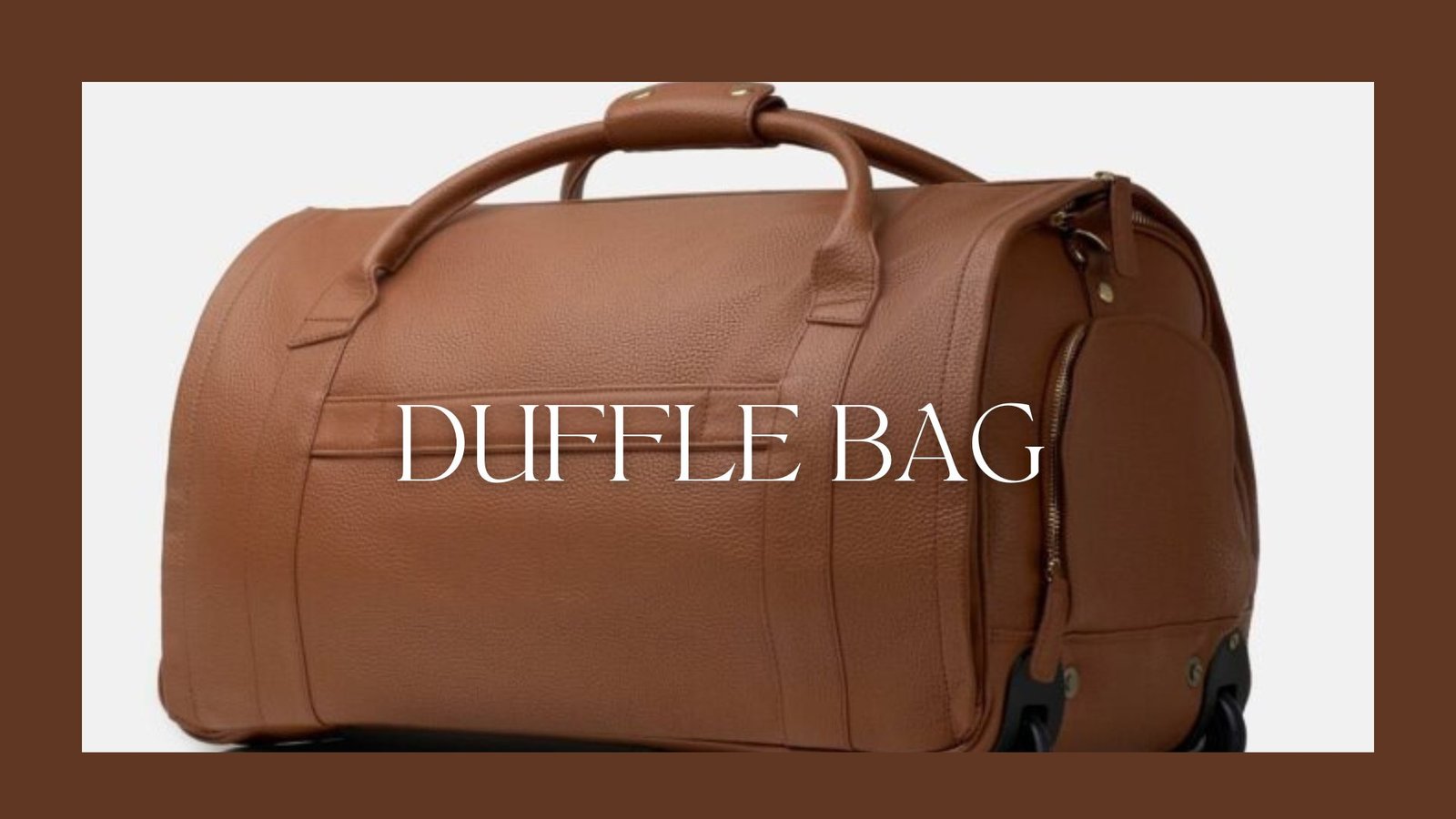 Apron Crafts NOVA Convertible Real Leather Duffle Bag – Regular