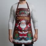Starry Night Mahroon Crazy Horse Leather Apron