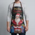 Holiday Glow Green Crazy Horse Leather Apron