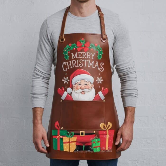 Frosty’s Forge Brown Crazy Horse Leather Apron - Image 1