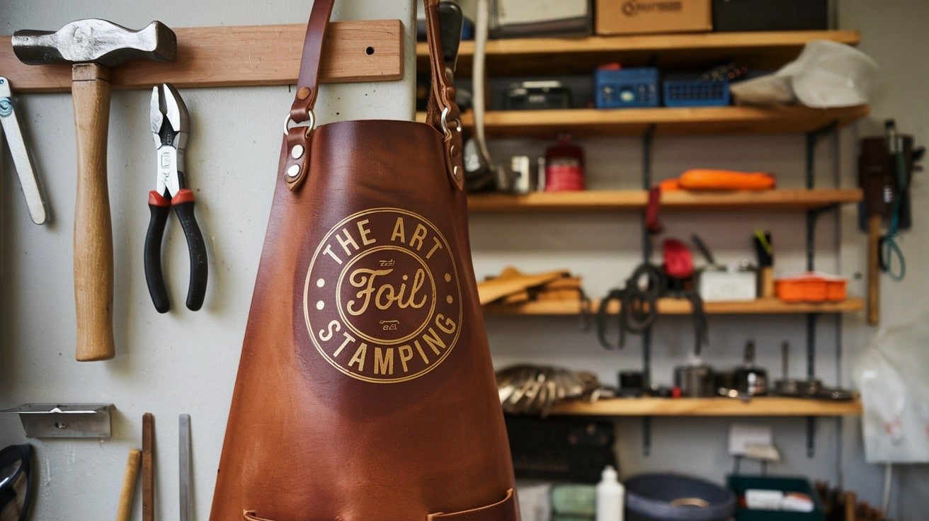 The Art of Foil Stamping on Leather Aprons