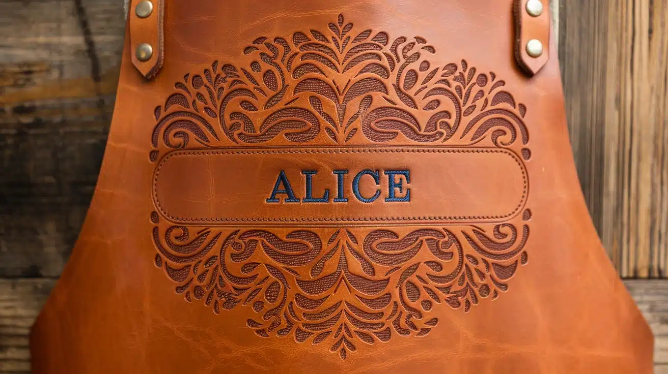 The Art of Personalization: Laser Cut Names on Leather Aprons