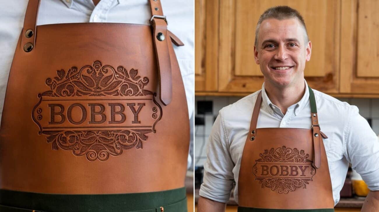The Art of Personalization: Laser Cut Names on Leather Aprons