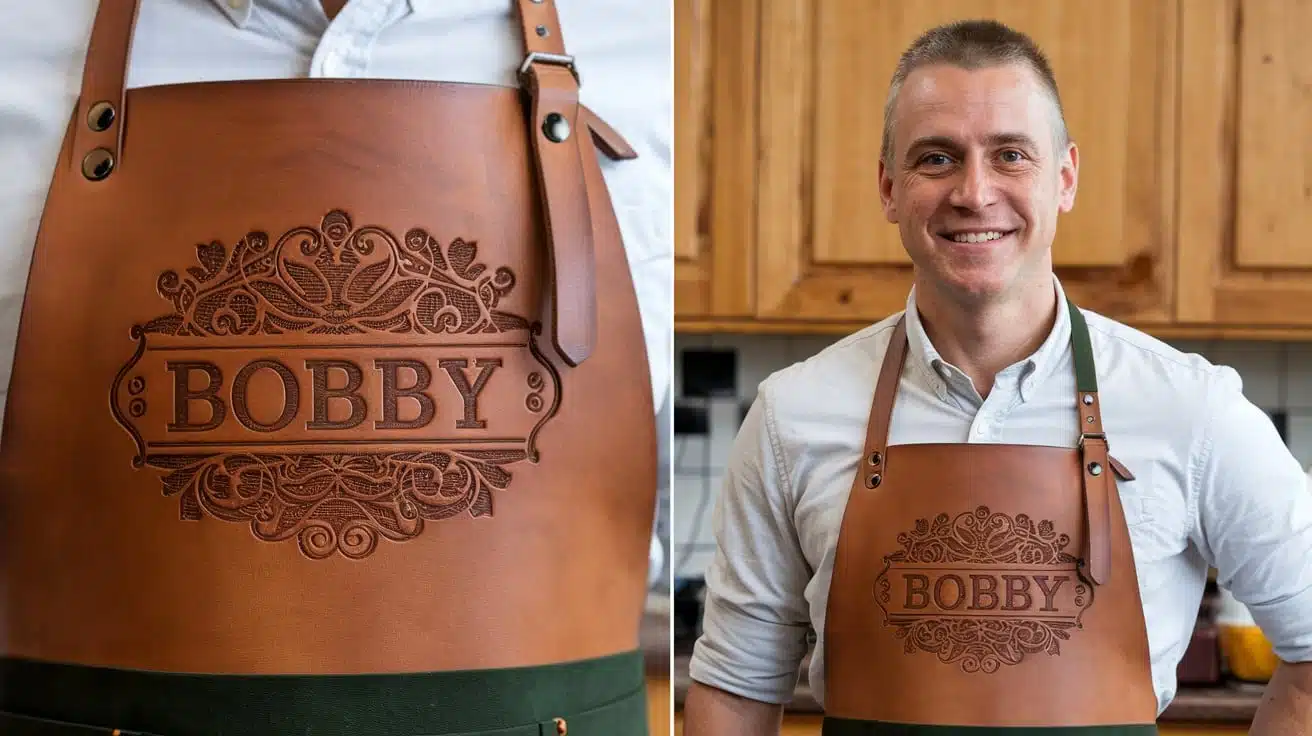 The Art of Personalization: Laser Cut Names on Leather Aprons
