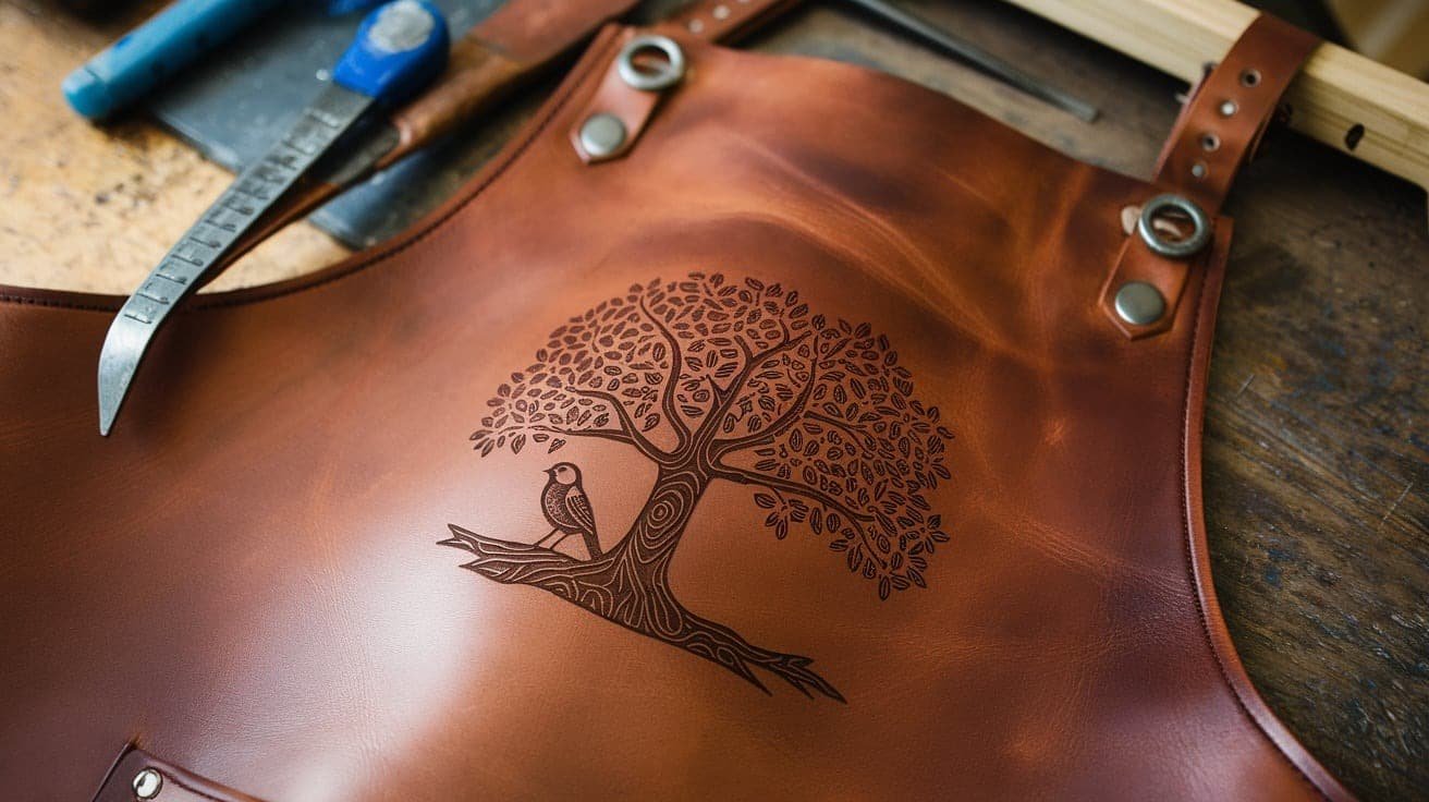 The True Beauty of Laser Engraving on Leather Aprons