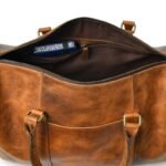 High-Quality Leather Duffel Bag-Brown Gym & Travel Bag-Personalized Gift for Him