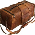 Large Leather Duffel Bag Luggage Weekender Travel Gym Sport Overnight Duffel 32