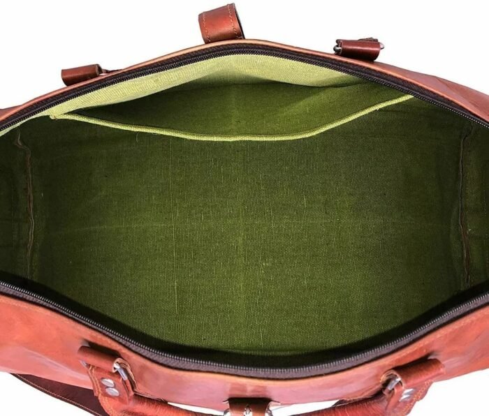 Large Leather Duffel Bag Luggage Weekender Travel Gym Sport Overnight Duffel 32