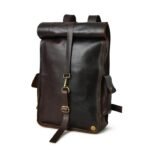 Leather Rolltop Backpack-Custom Laptop & Travel Bag for Men & Women