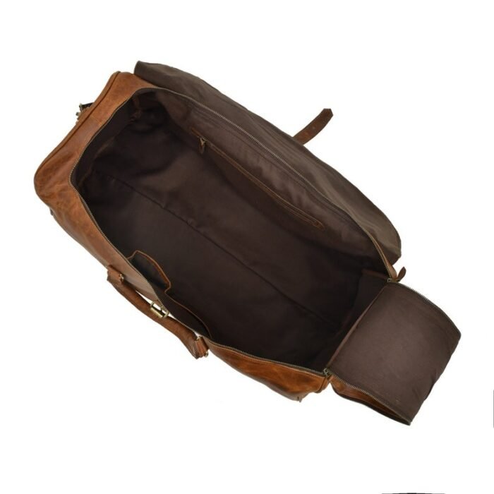Leather Weekend Custom Large Duffle Bag for Men’s Travel & Vacations