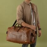 Personalized Embossed Leather Bag-Best Travel Gift for Men