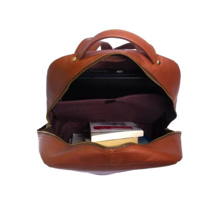 Personalized Engraved Leather Backpack-Diaper Bag- Laptop Bag & Travel-Rucksack for Him and Her