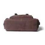 Full-grain leather Handmade rucksack Laptop compartment Adjustable straps Brass hardware