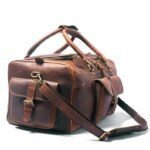 Personalized Leather Duffle & Weekender Travel Carry-On Luggage