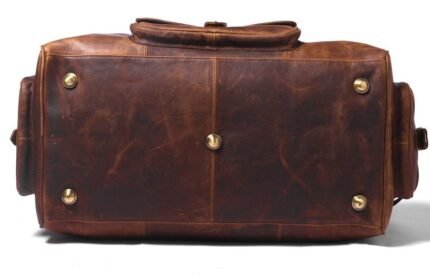 Personalized Leather Duffle & Weekender Travel Carry-On Luggage
