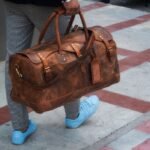 Personalized Leather Weekend Travel Bag | Full Grain Leather Duffle Bag for Men | Leather Overnight Bag | Carry-On Luggage | Christmas Gifts for Him