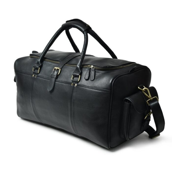 Men's Leather Duffle Bag | Genuine Full-Grain Leather Weekender Bag