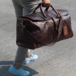 Handmade Leather Travel Duffle Bag | Personalized Weekender Carry-On