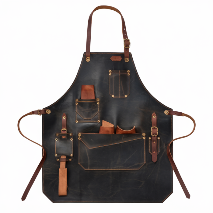 Tavern Royale Leather Bar Apron – A Blend of Durability & Sophistication - Image 1