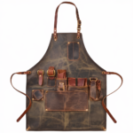 HeritageCraft Premium Leather Bar Apron